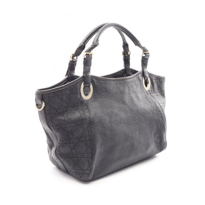 Dior Tote Cannage Black Leather Hand — view 2