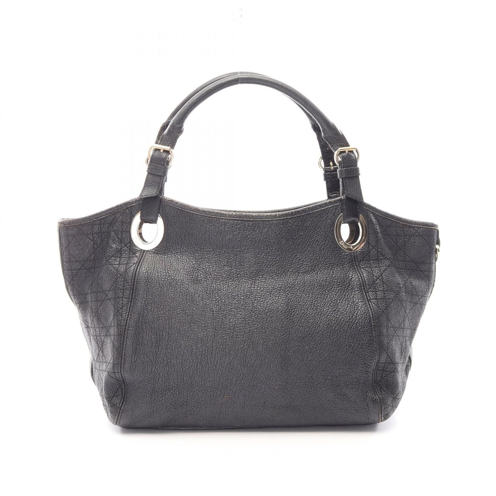 Dior Tote Cannage Black Leather Hand