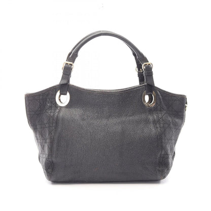 Dior Tote Cannage Black Leather Hand