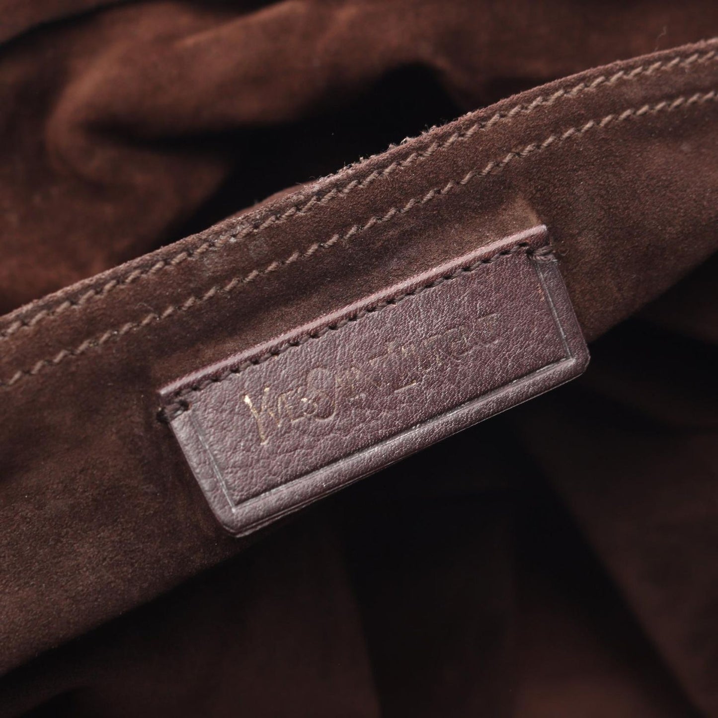 Saint Laurent Handbag Muse Two Khaki Gray Bordeaux Leather Hand — view 4
