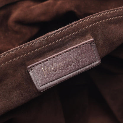 Saint Laurent Handbag Muse Two Khaki Gray Bordeaux Leather Hand — view 4