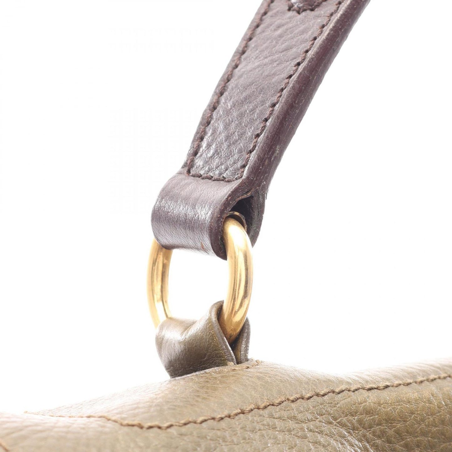 Saint Laurent Handbag Muse Two Khaki Gray Bordeaux Leather Hand — view 7