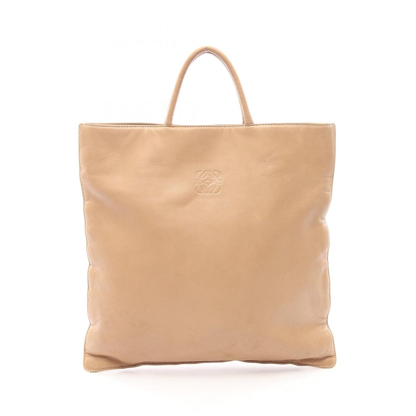Loewe Tote Anagram Beige Leather