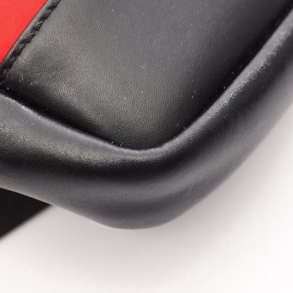 Fendi Waist Bag Monster Star Bug's Eye Red Black Nylon Leather — view 5