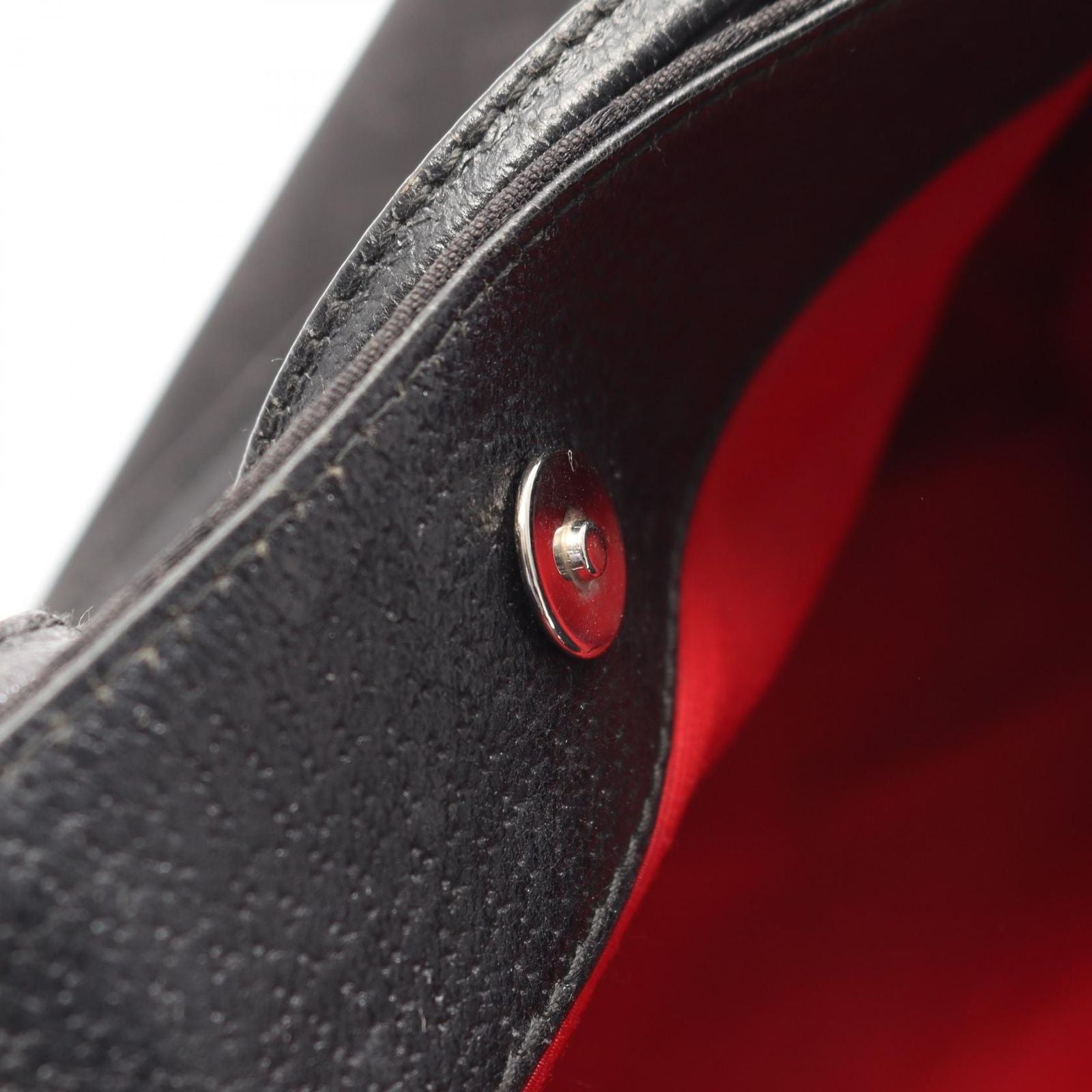 Bvlgari Handbag Logo Mania Black Canvas Leather — view 8
