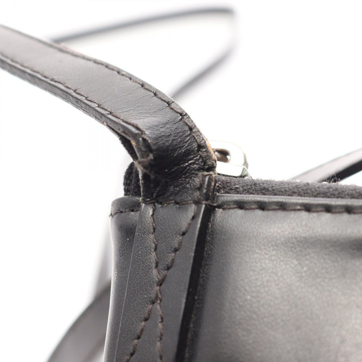 Bvlgari Shoulder Bag Logo Mania Mini Black Canvas Leather — view 5