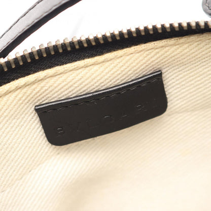 Bvlgari Shoulder Bag Logo Mania Mini Black Canvas Leather — view 4