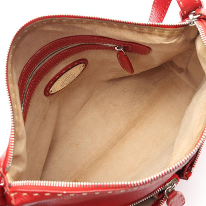 Fendi Shoulder Bag Selleria Red Leather — view 3