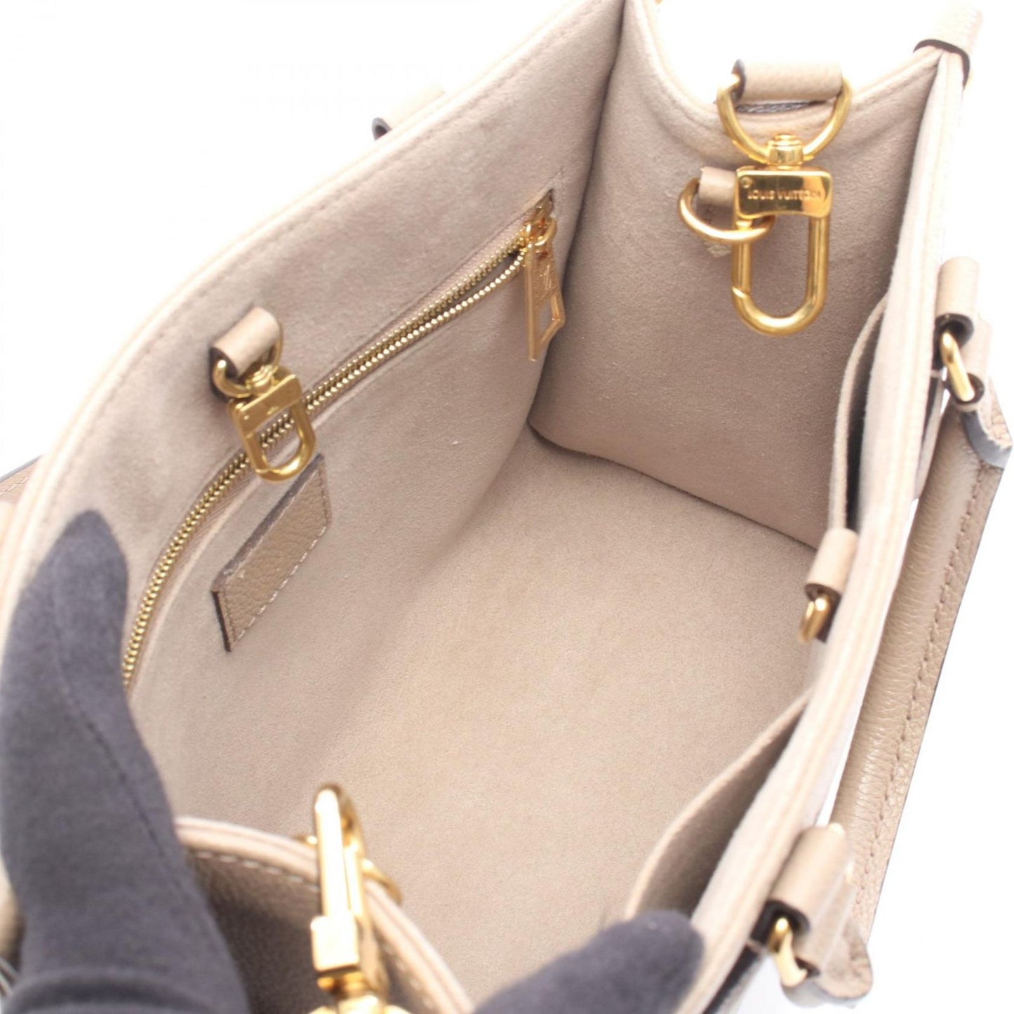 Louis Vuitton Handbag On The Go PM Bicolor 2-Way Cles Leather — view 3
