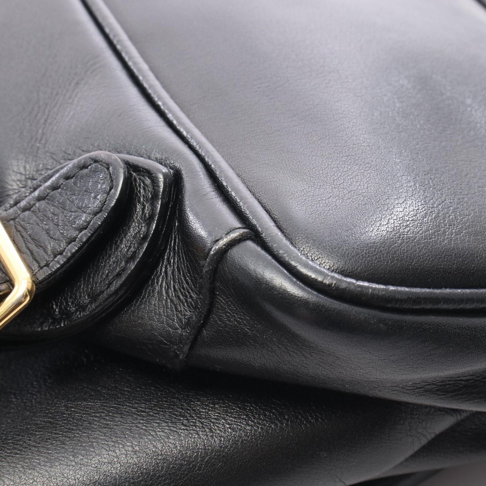 Gucci Backpack Bamboo 003 Black Leather — view 9