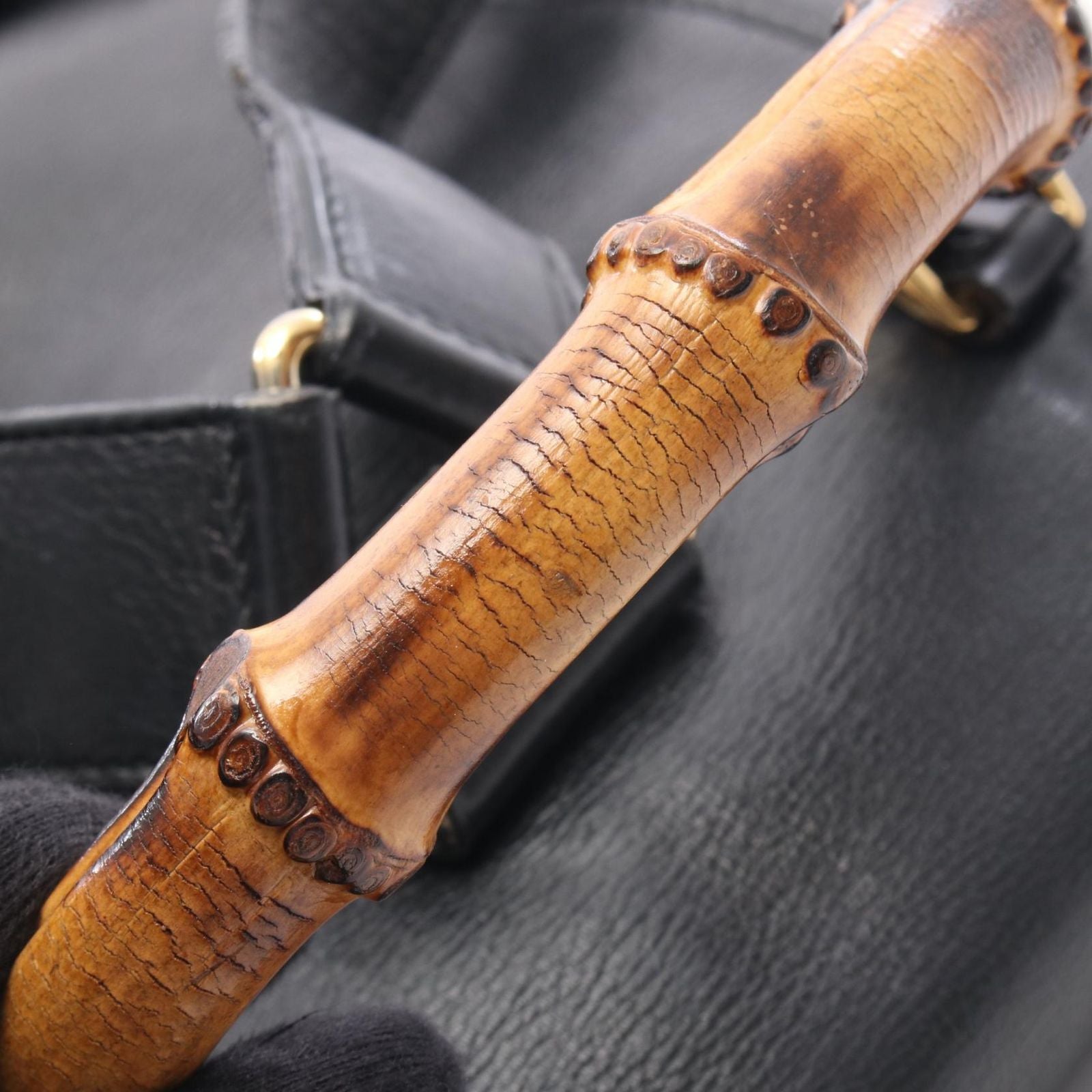 Gucci Backpack Bamboo 003 Black Leather — view 7