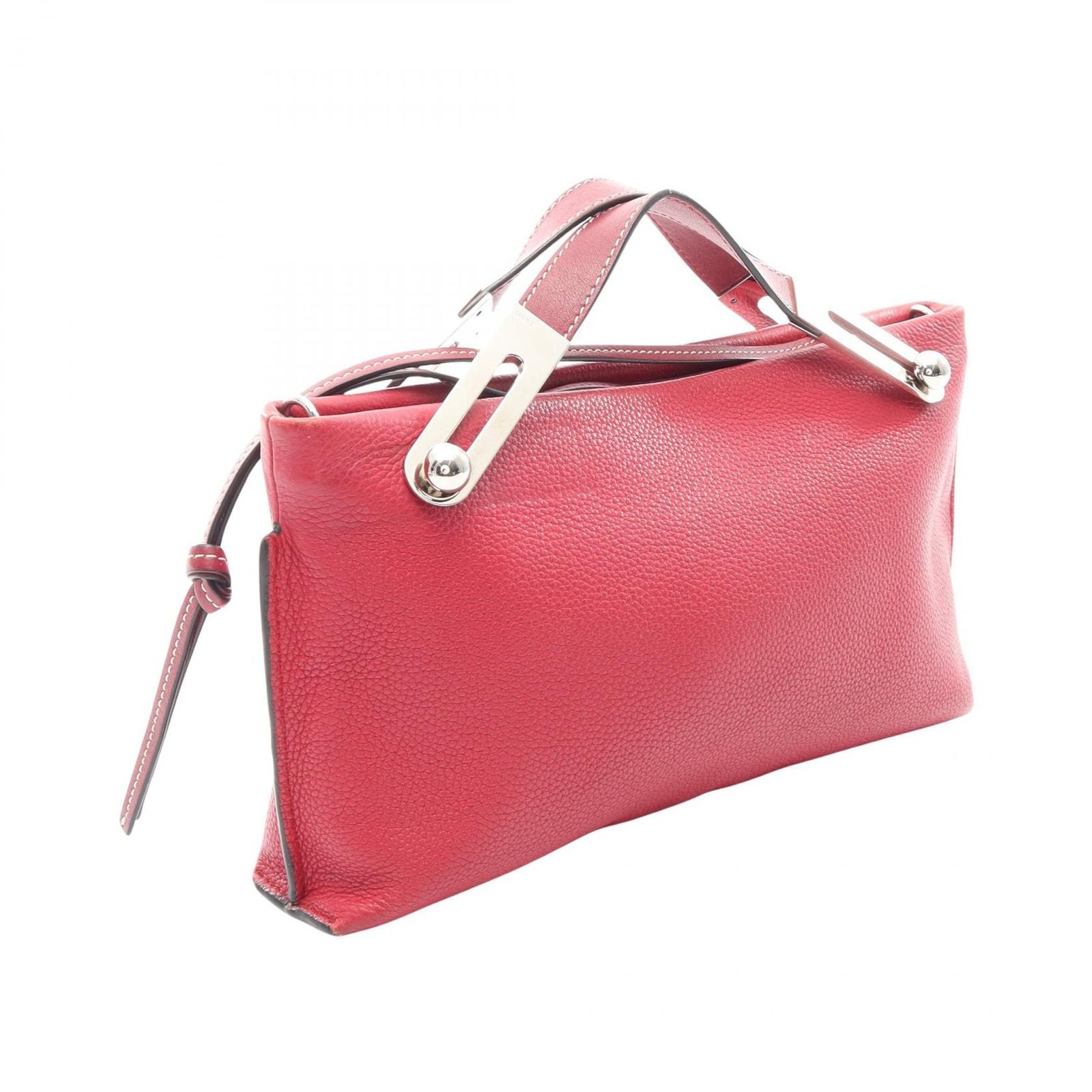 Loewe Handbag Missy Small 2-Way Bordeaux Leather Shoulder — view 2