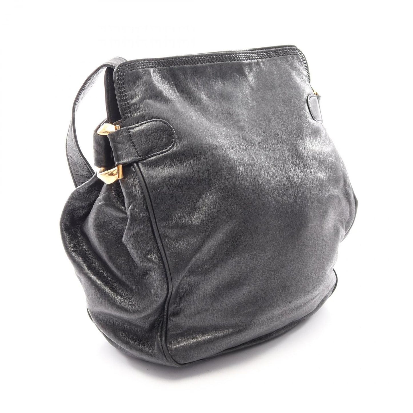Loewe Shoulder Bag Anagram Black Leather — view 2