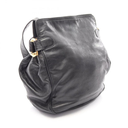Loewe Shoulder Bag Anagram Black Leather — view 2