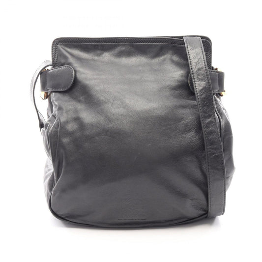 Loewe Shoulder Bag Anagram Black Leather
