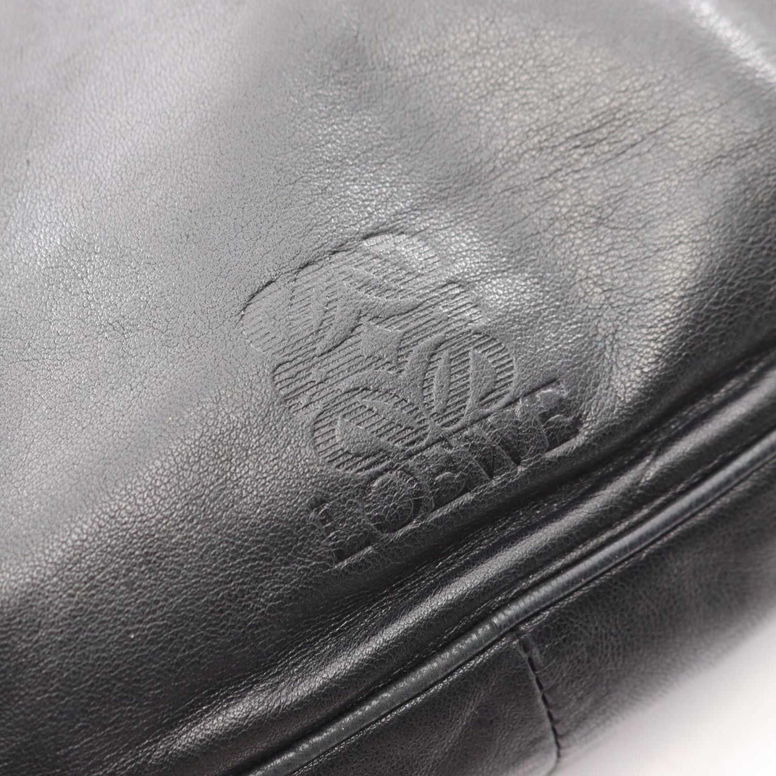 Loewe Shoulder Bag Anagram Black Leather — view 4