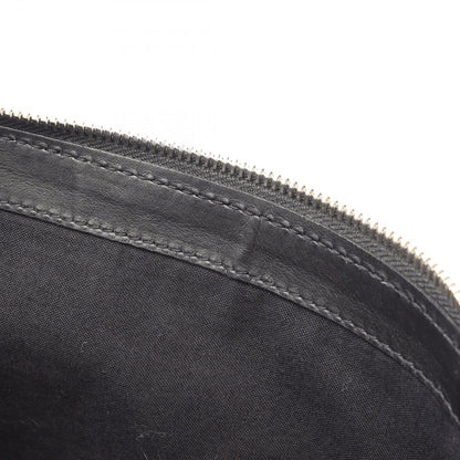 Balenciaga Clutch Navy Clip M Black Ivory Canvas Leather — view 6