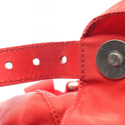 Prada Backpack Vela Red Nylon Leather — view 8