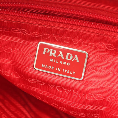 Prada Backpack Vela Red Nylon Leather — view 4