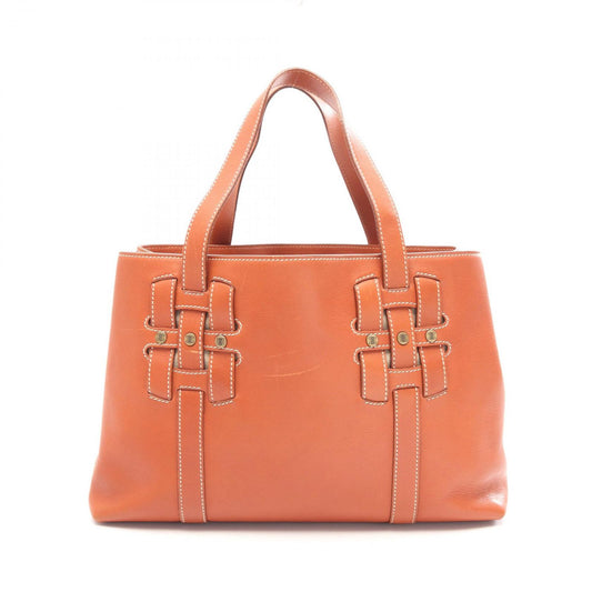 Celine Tote Macadam Brown Leather