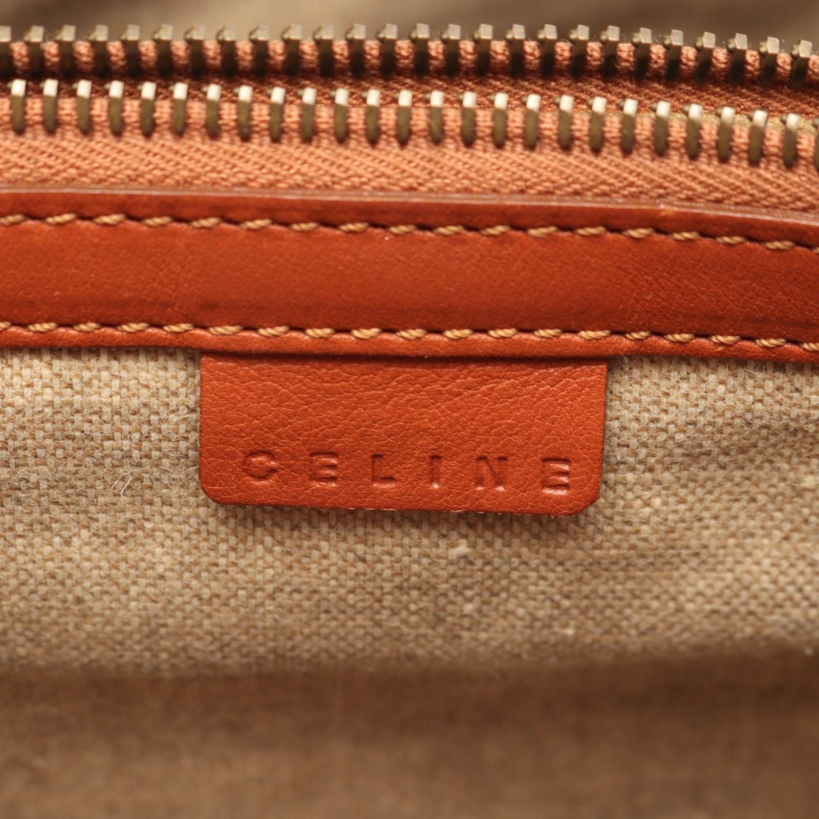 Celine Tote Macadam Brown Leather — view 4