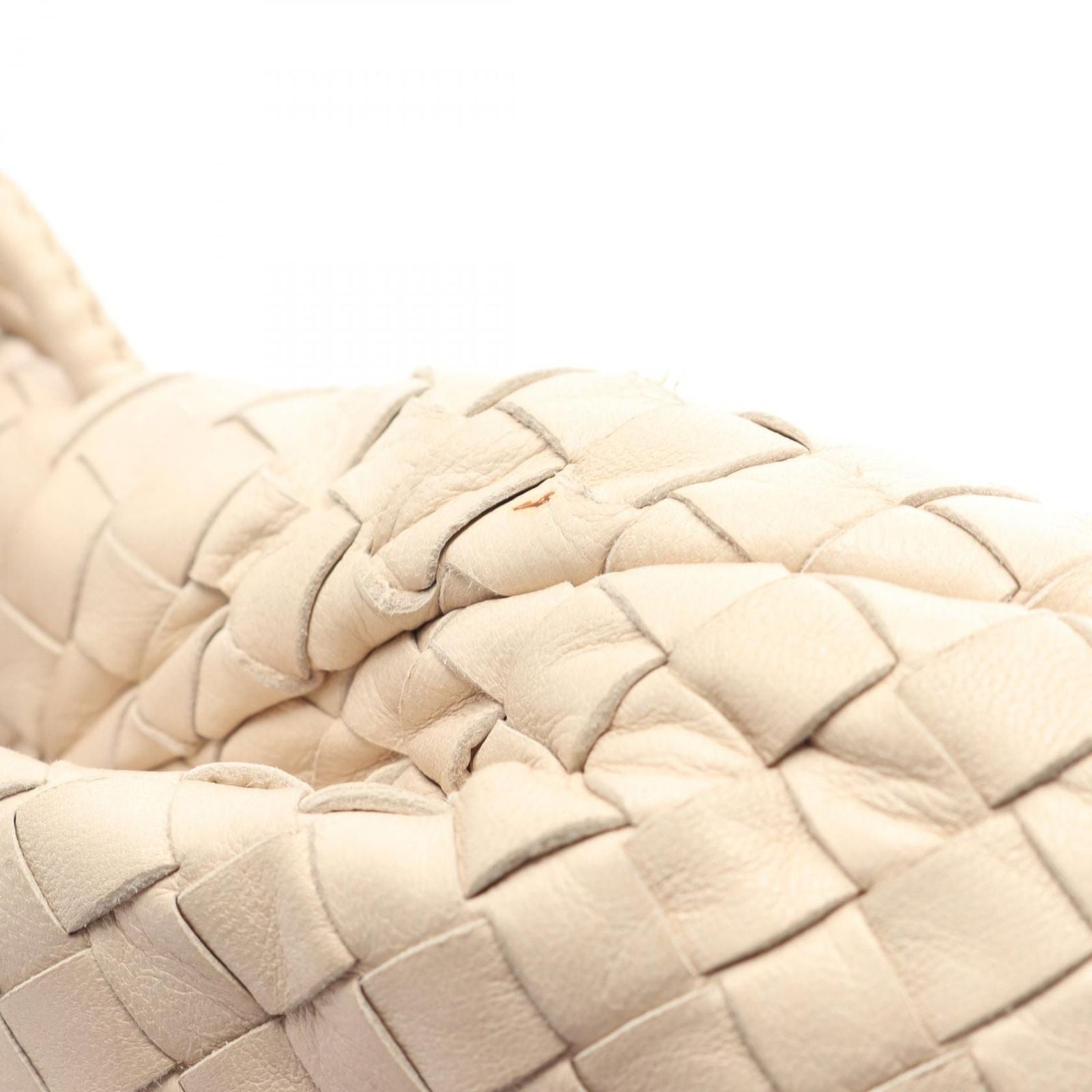 Bottega Veneta Shoulder Bag Intrecciato Ivory Leather — view 8