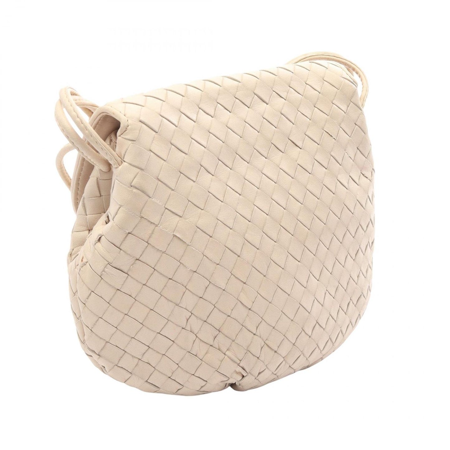 Bottega Veneta Shoulder Bag Intrecciato Ivory Leather — view 2