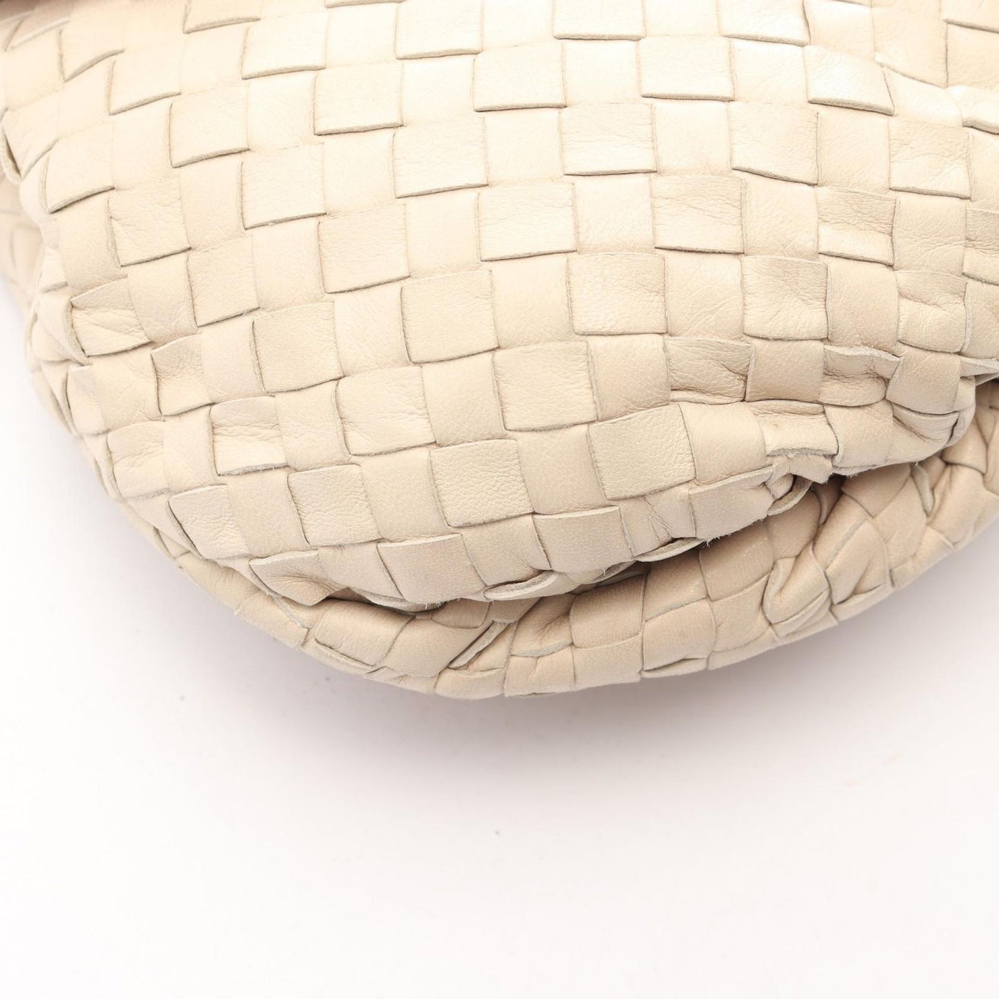 Bottega Veneta Shoulder Bag Intrecciato Ivory Leather — view 5