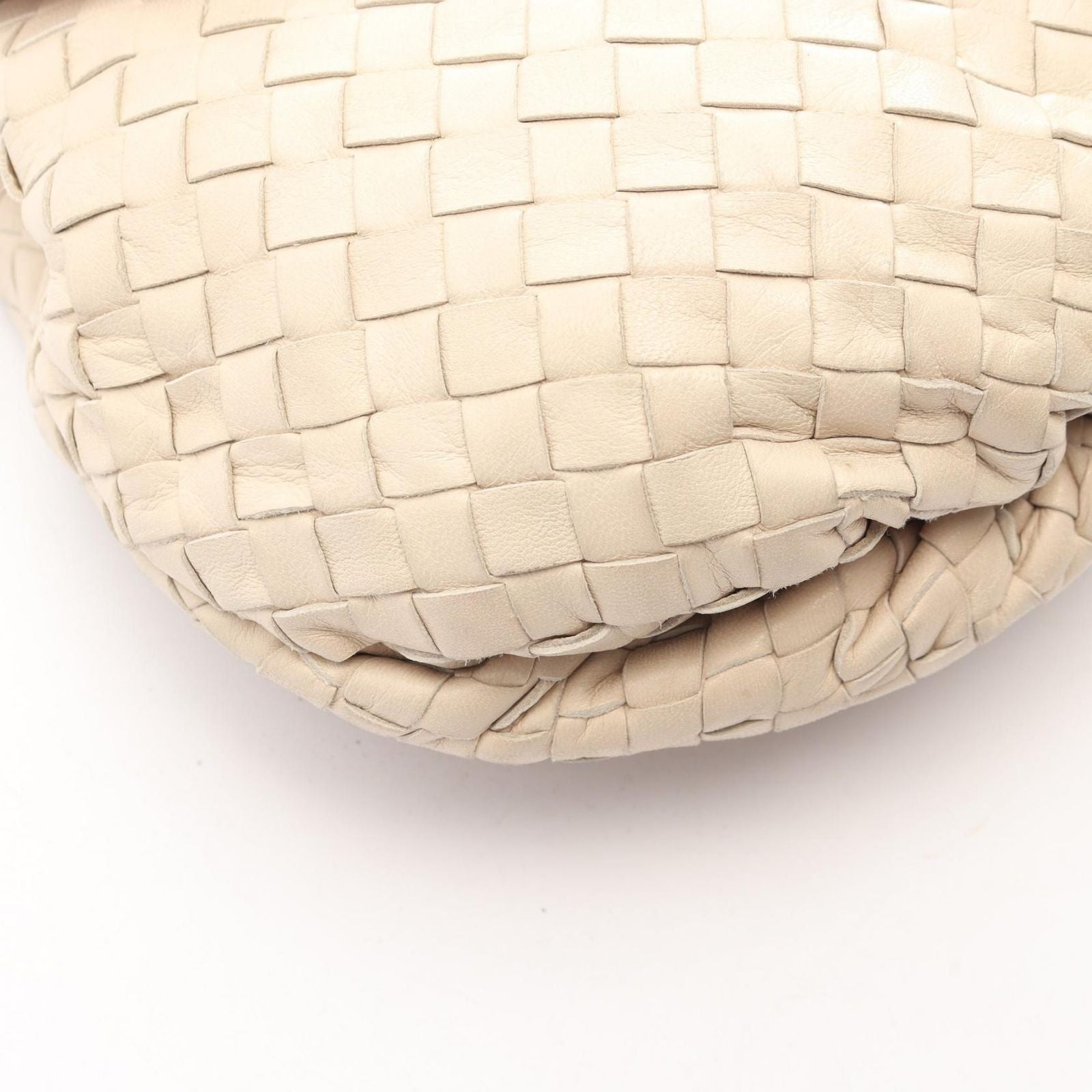 Bottega Veneta Shoulder Bag Intrecciato Ivory Leather — view 5