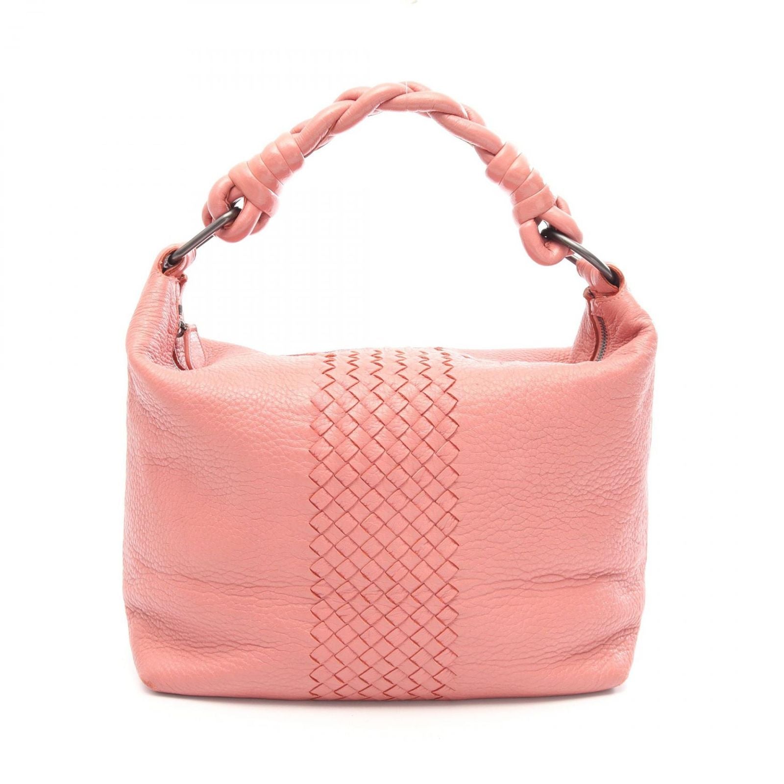 Bottega Veneta Shoulder Bag Intrecciato Pink Leather