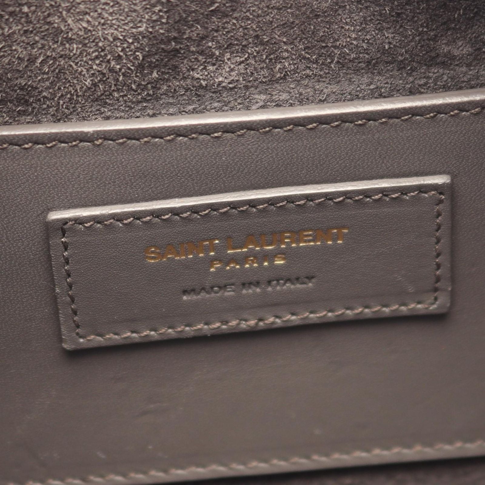 Saint Laurent Paris Handbag Baby Duffle 2-Way Gray Leather — view 4