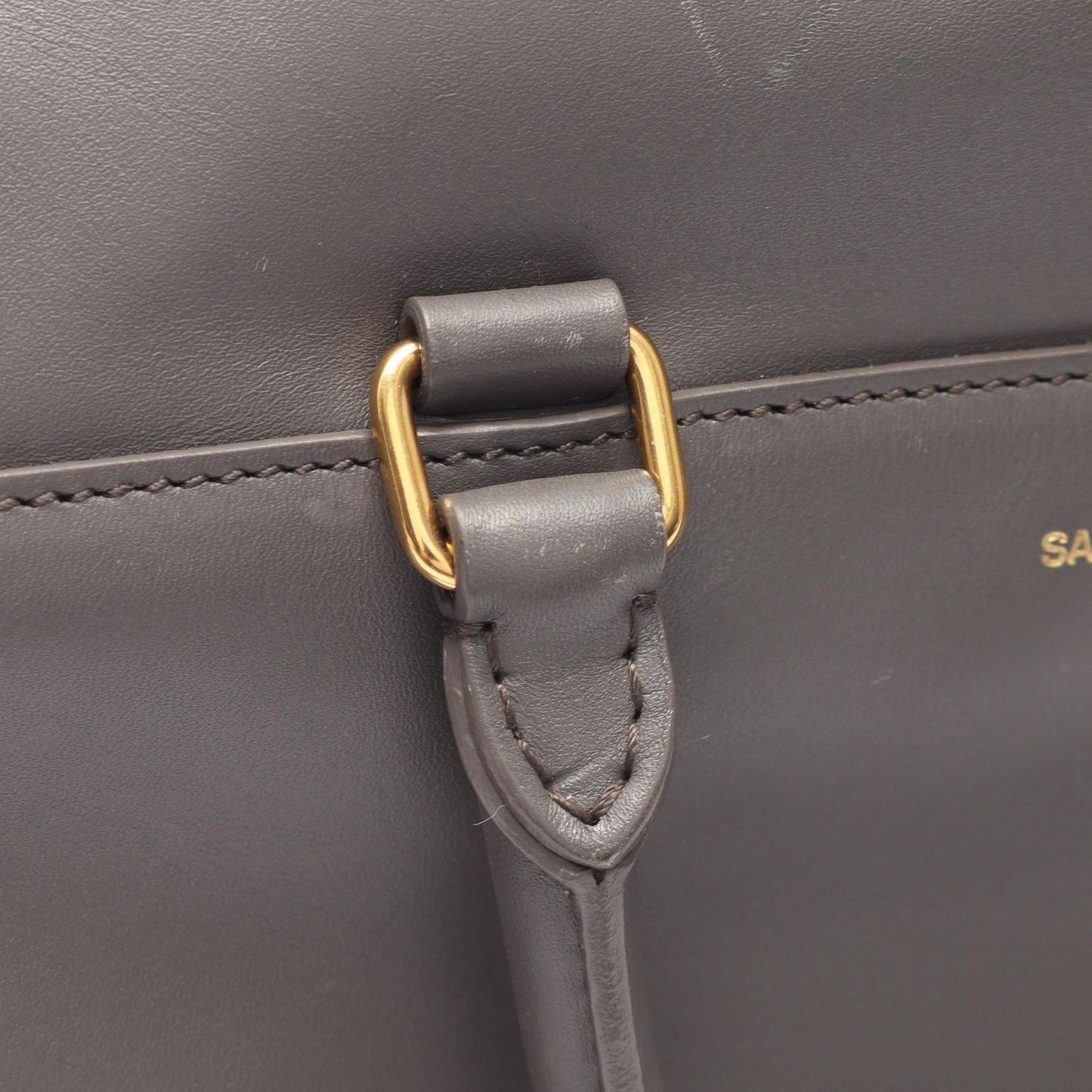 Saint Laurent Paris Handbag Baby Duffle 2-Way Gray Leather — view 5