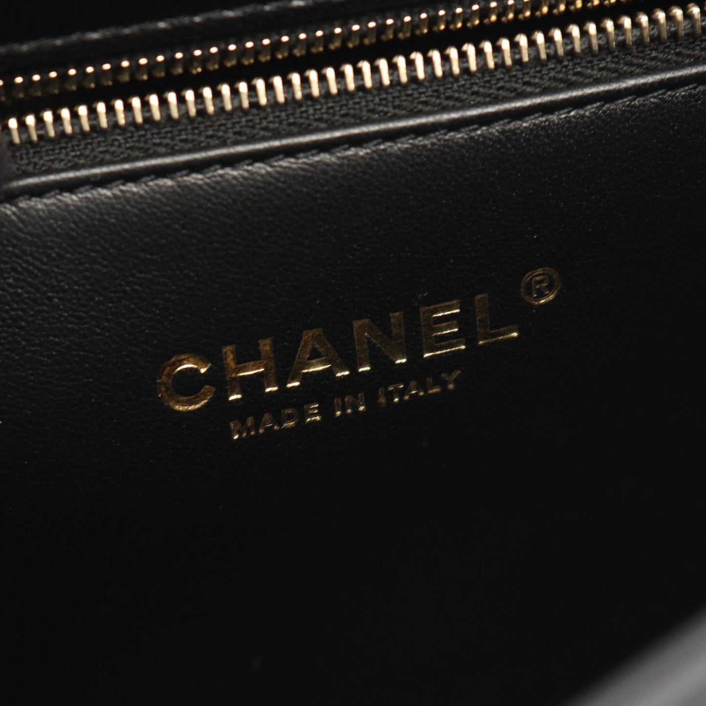 Chanel Shoulder Bag Quilted 2-Way Black Lambskin Chain — view 5