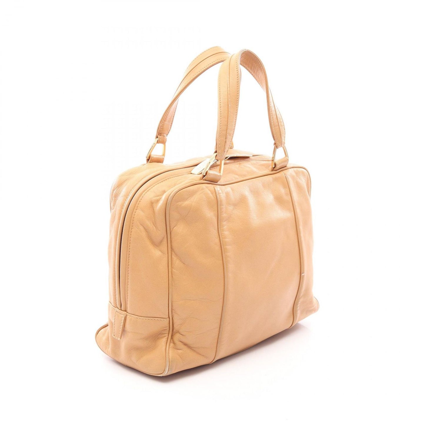 Loewe Handbag Anagram Beige Leather — view 2