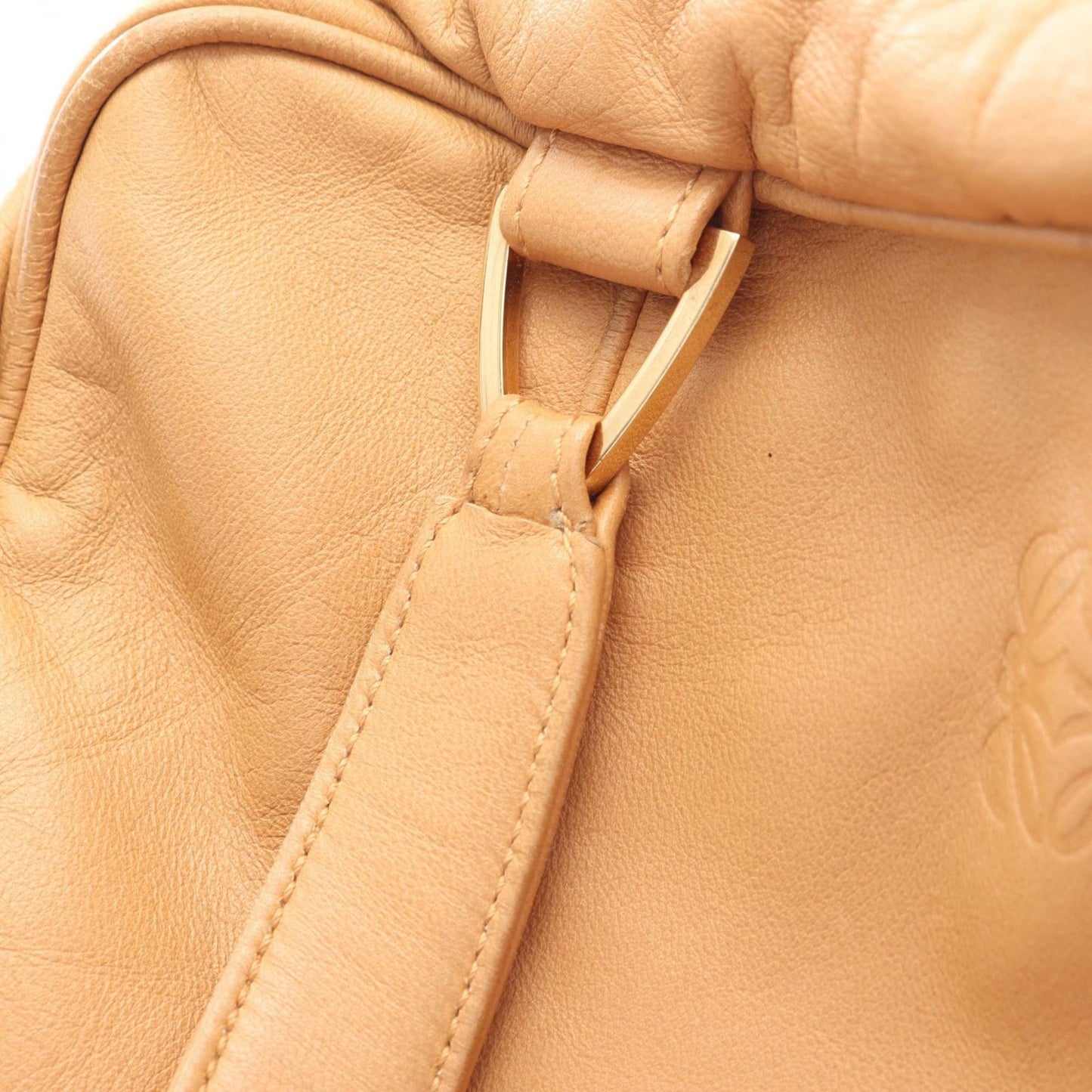 Loewe Handbag Anagram Beige Leather — view 7