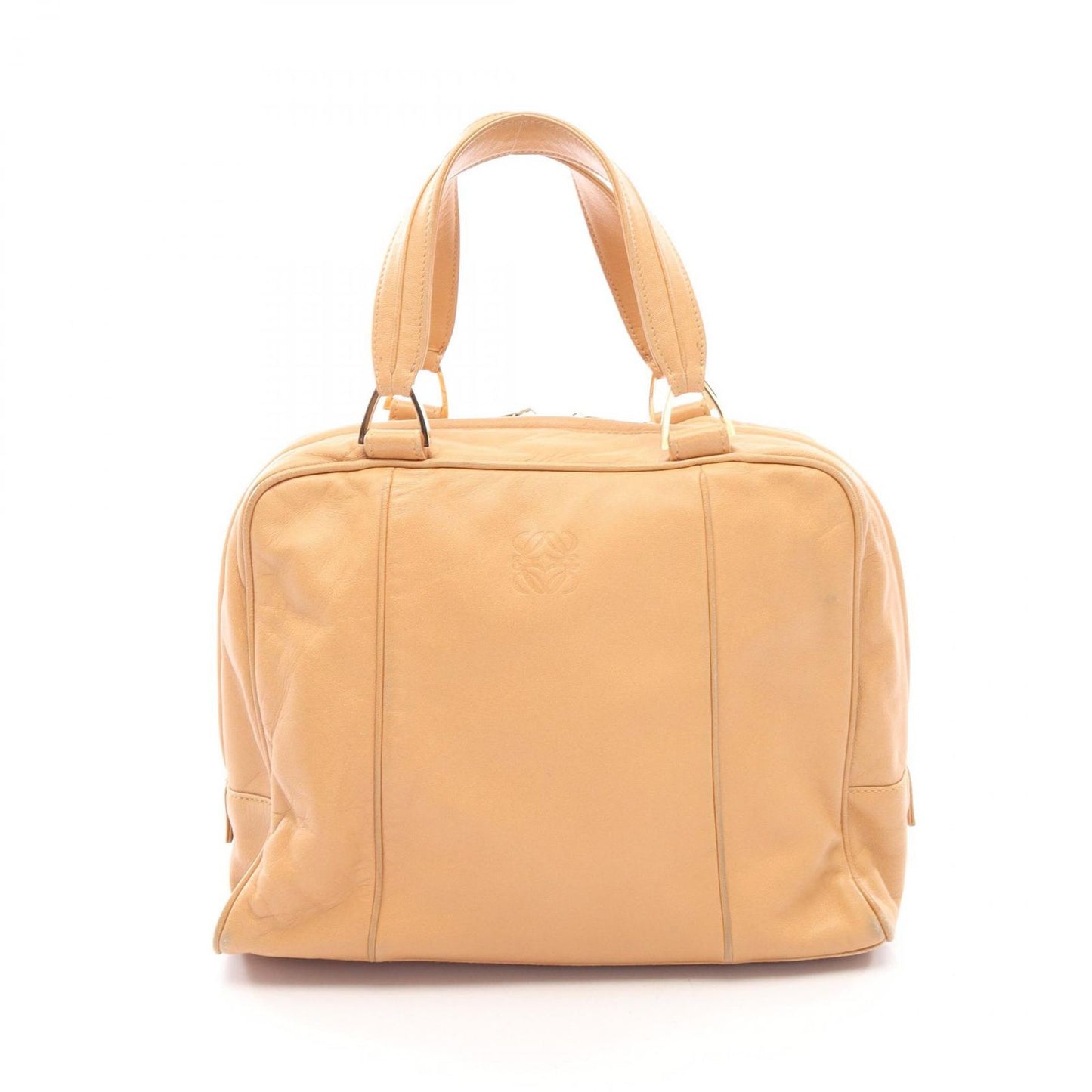 Loewe Handbag Anagram Beige Leather