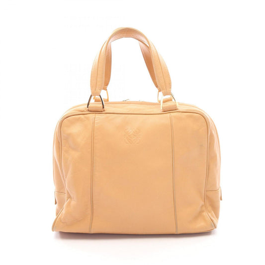 Loewe Handbag Anagram Beige Leather