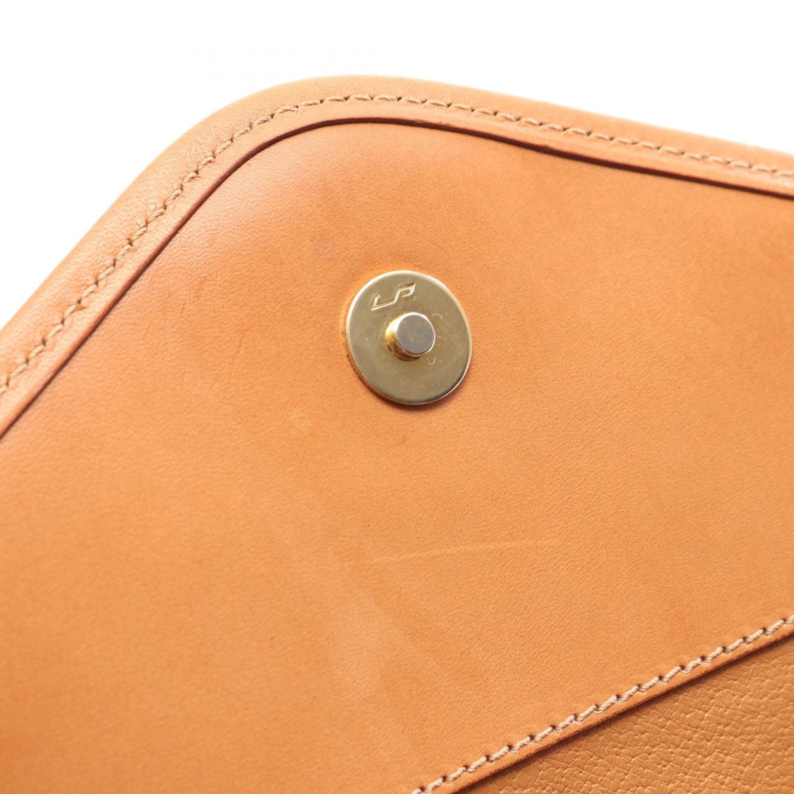 Celine Shoulder Bag Macadam Bag Dark Brown Canvas Leather — view 9