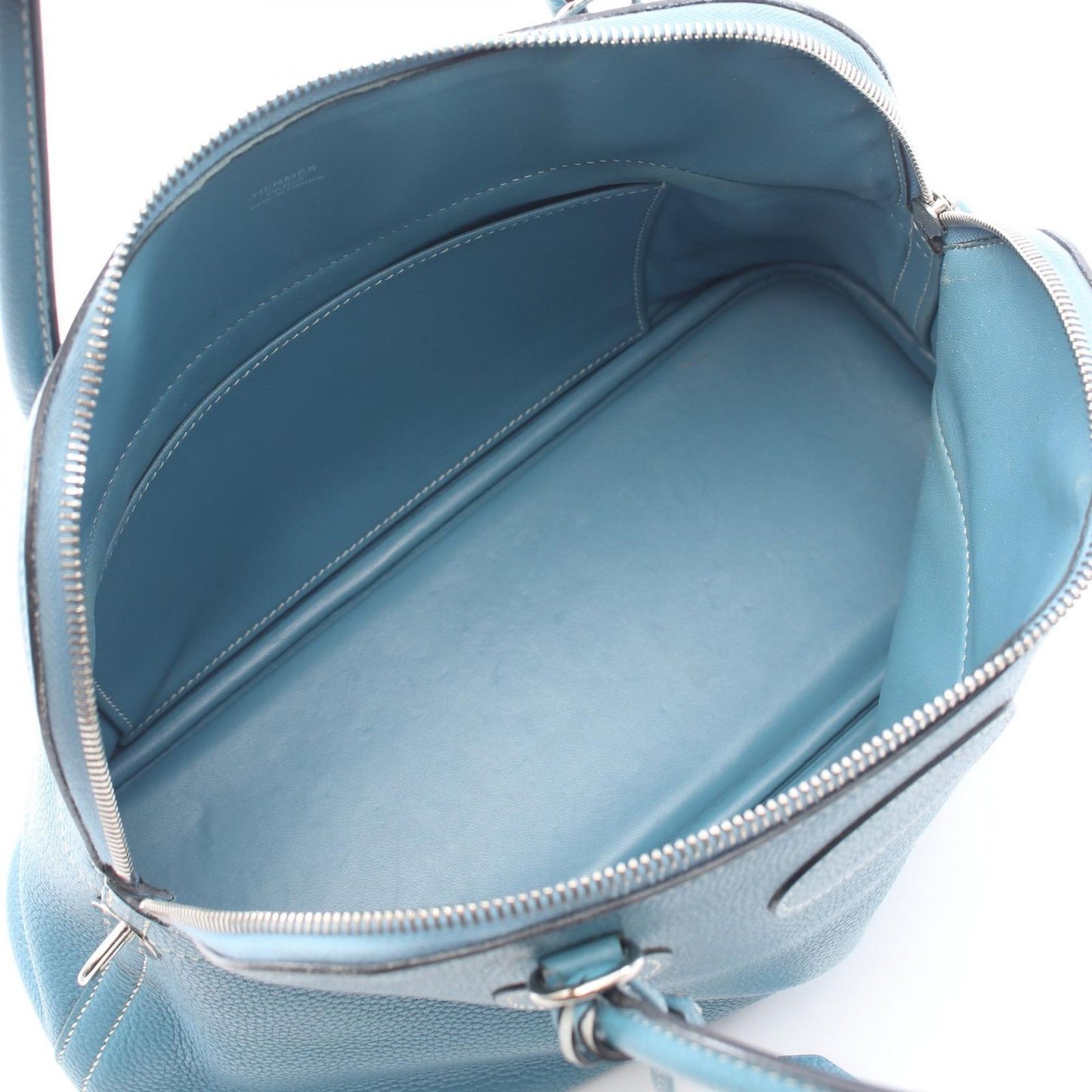 Hermes Handbag Bolide 31 Blue Jean 2-Way Leather — view 3