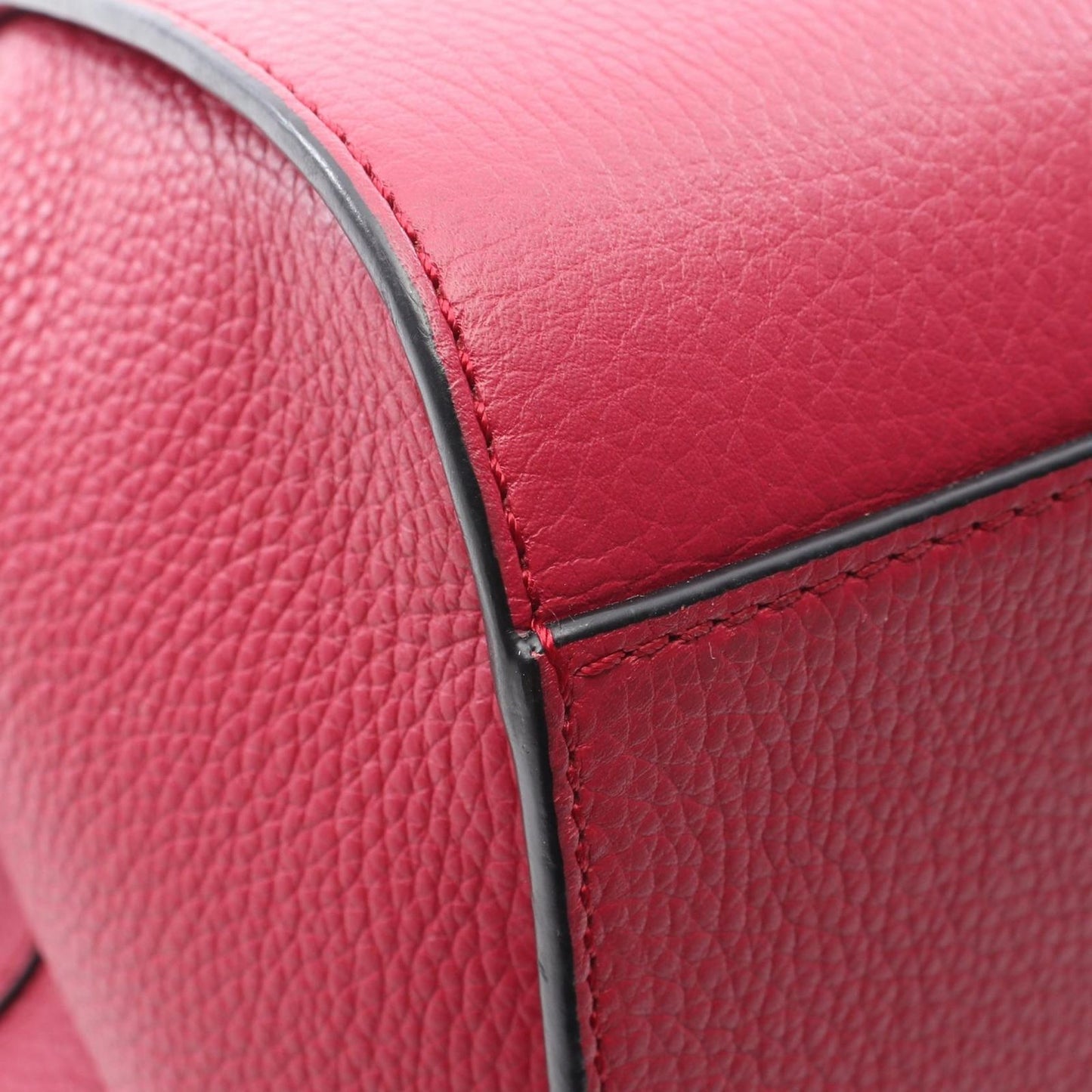 Loewe Handbag Hammock Drawstring Bag Mini 2-Way Red Purple Leather — view 5