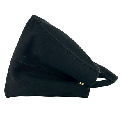 Prada Canapa Triangle Logo Canvas 2-Way Shoulder Bag Tote Black — view 6