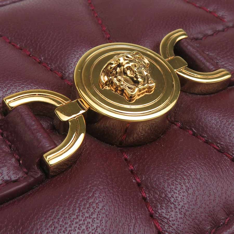 Versace Coin Case Coin Purse Burgundy — view 8