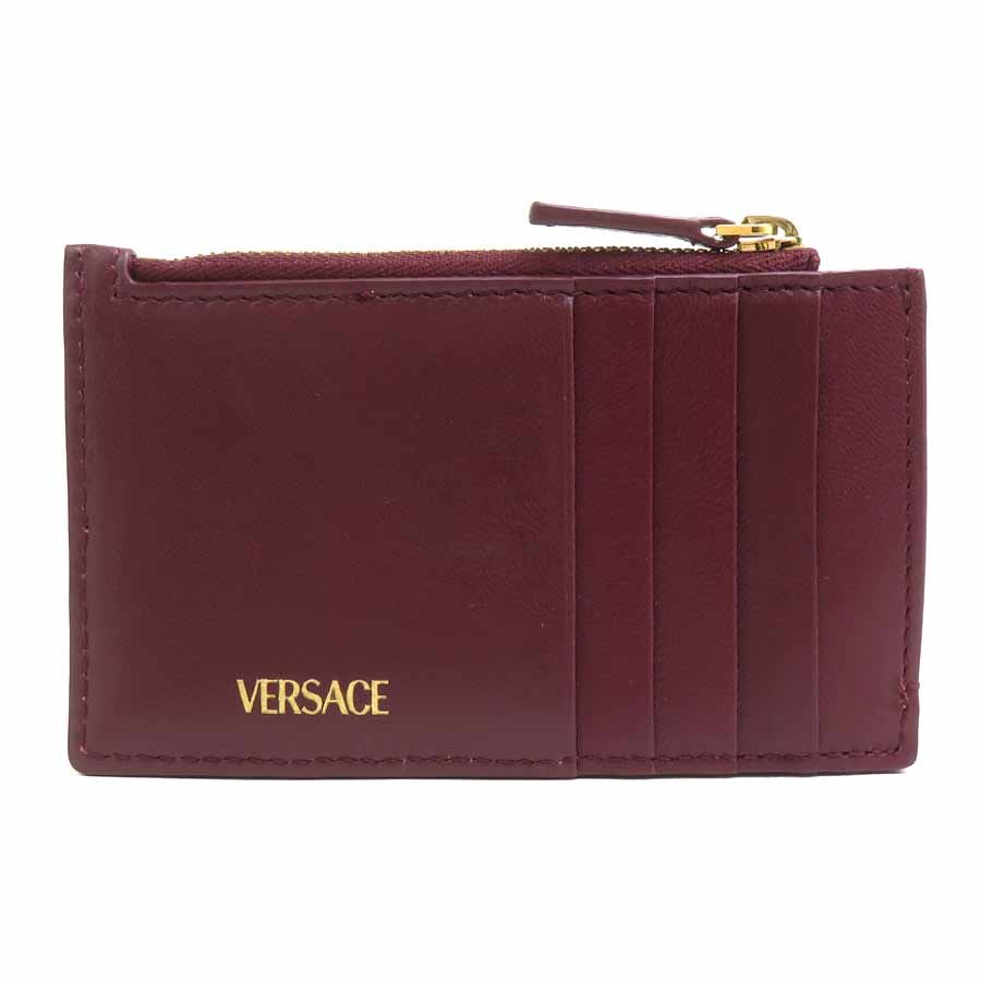 Versace Coin Case Coin Purse Burgundy — view 3