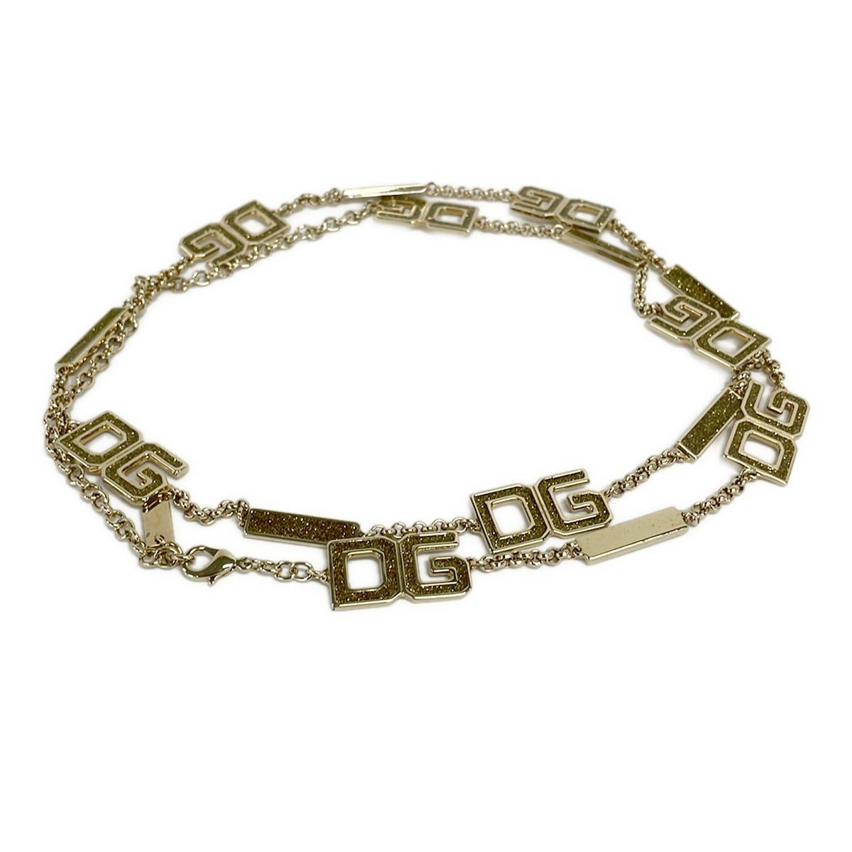 Dolce & Gabbana Belt Gold DG Motif Chain