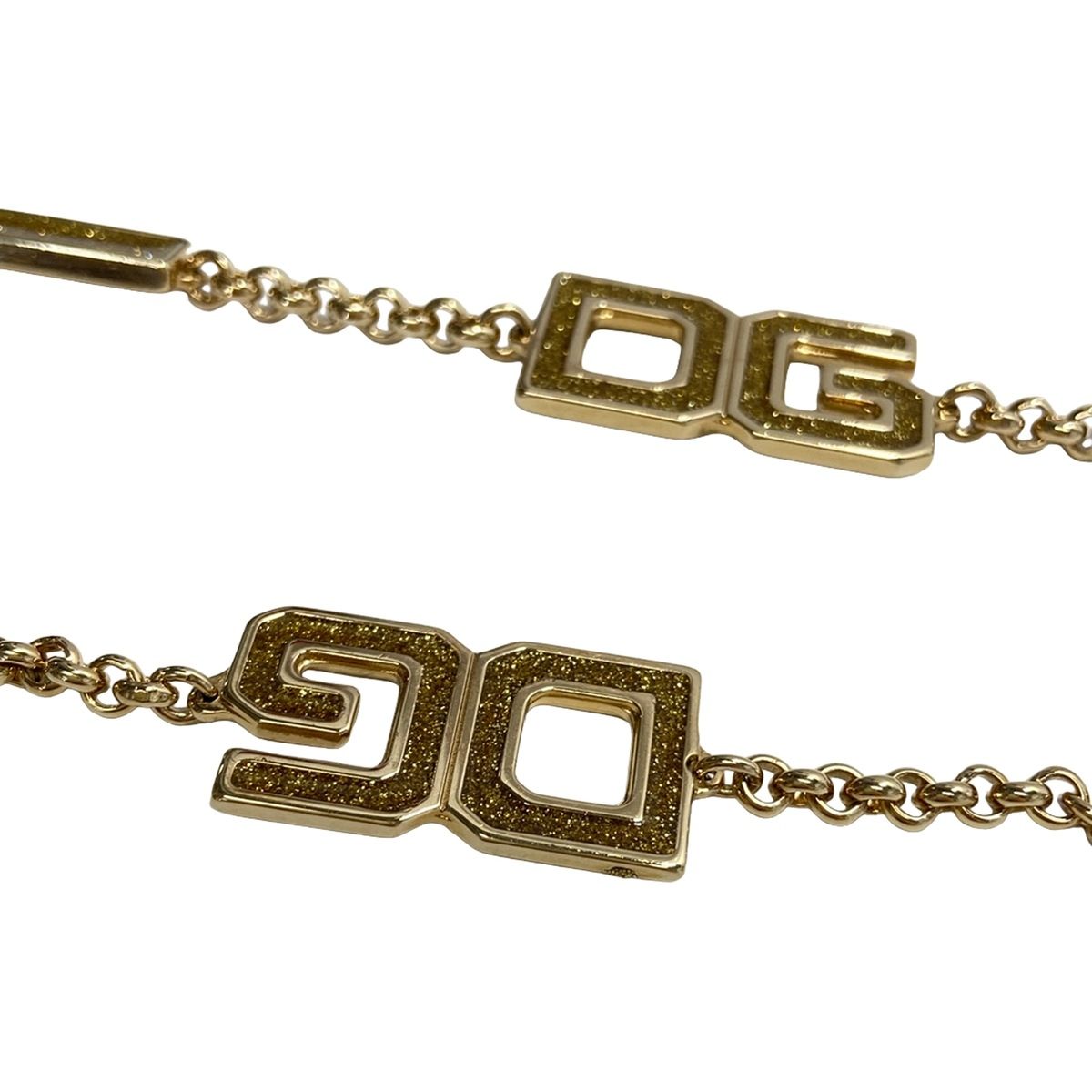 Dolce & Gabbana Belt Gold DG Motif Chain — view 5