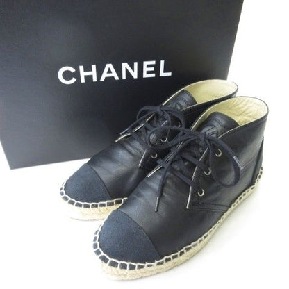 Chanel Espadrilles Sneakers Lambskin CC Logo Black — view 6