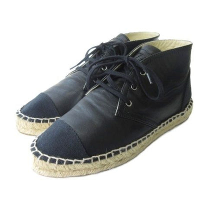 Chanel Espadrilles Sneakers Lambskin CC Logo Black