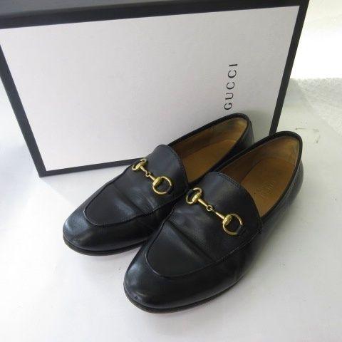 Gucci Bit Loafers Shoes Flat Leather Black — view 7