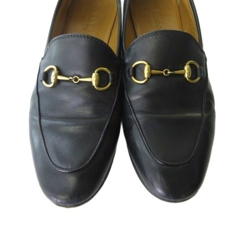Gucci Bit Loafers Shoes Flat Leather Black — view 2