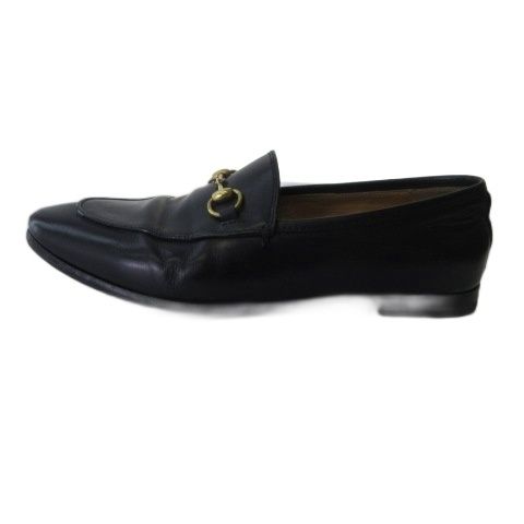 Gucci Bit Loafers Shoes Flat Leather Black — view 3